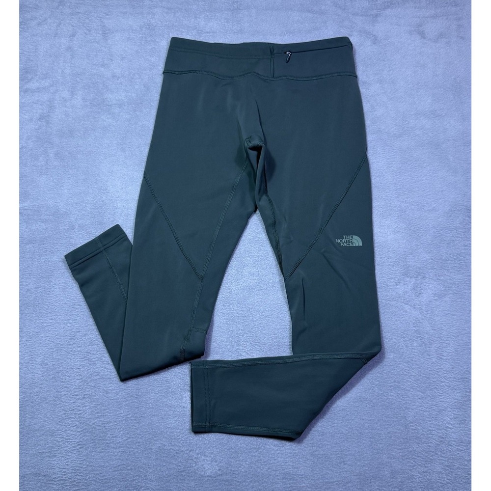 The North Face Fleece Lined Leggings Womens S Green Stretch Athleisure Gorpcore